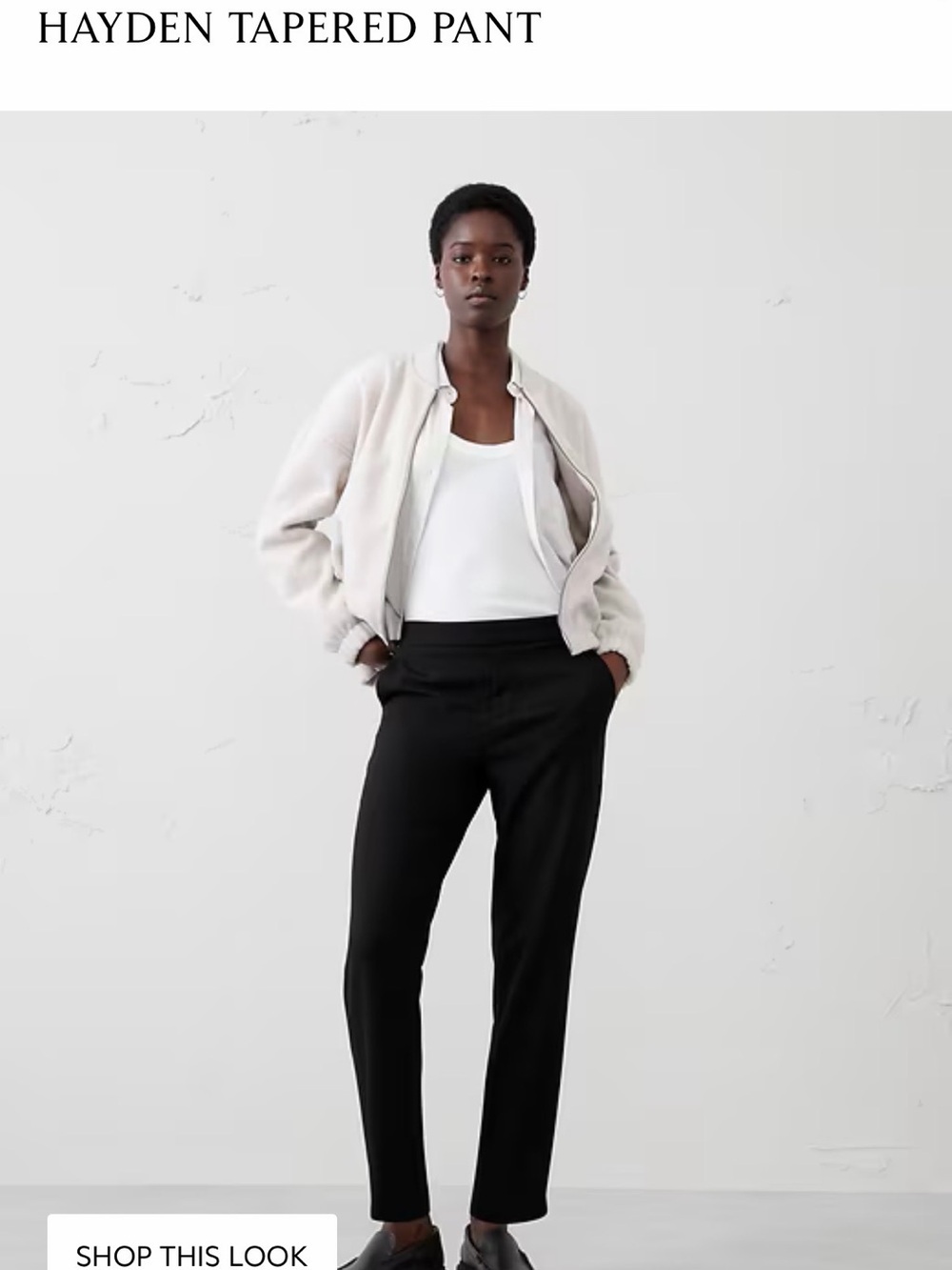 Hayden Black Tapered Trousers